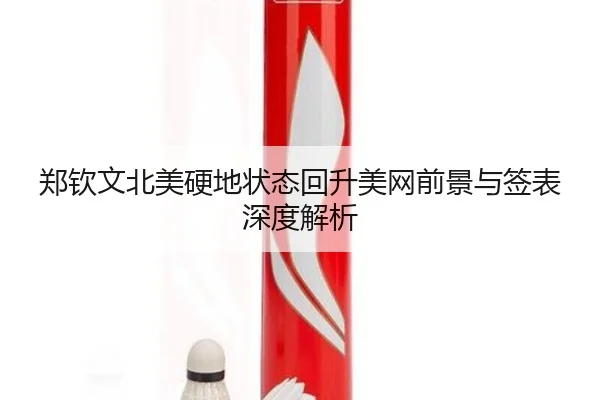 郑钦文北美硬地状态回升美网前景与签表深度解析